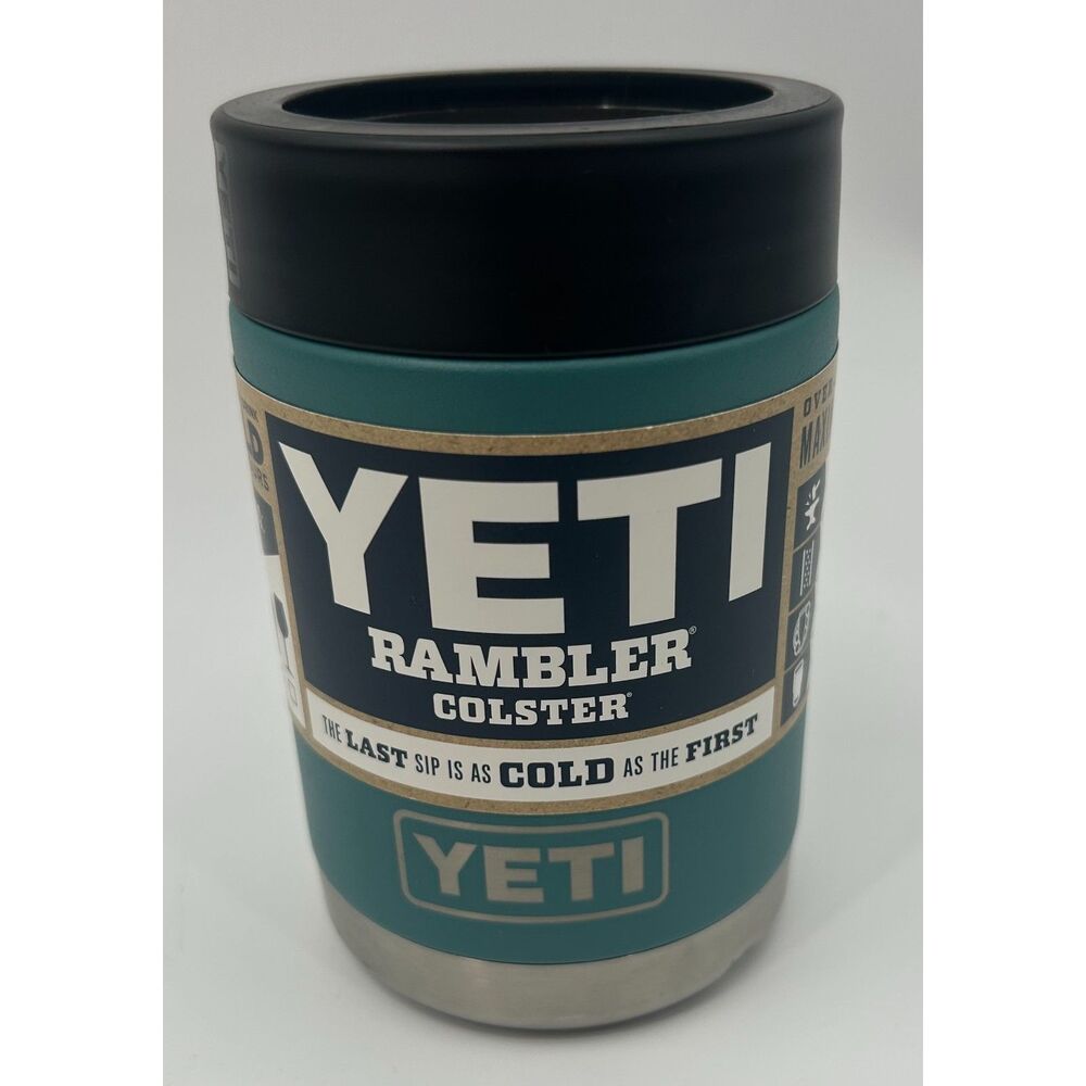 Yeti Insulated Rambler Colster Can Cooler River Green Rare Retired